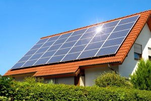 Solar Panel on rooftop