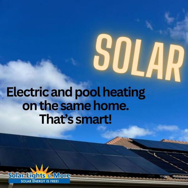 Solar Electric and Pool heating panels on the same home